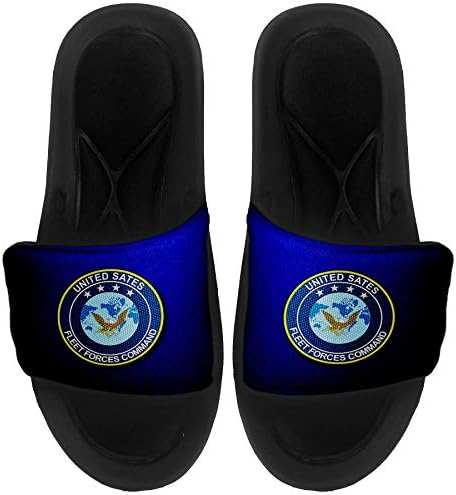 ExpressitBest Pushioned Slide -On сандали/слајдови за мажи, жени и млади - американски поморски сили Јужна команда