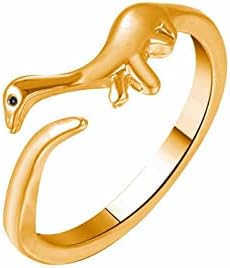 2023 Нов персонализиран диносаурус отворен прилагодлив прстен дами накит прстен тенок прстен