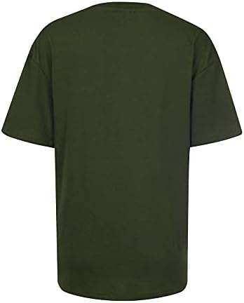 Есенска летна маица блуза за дами 2023 облека со краток ракав памук графички одмор обичен лабав вклопна маица 2s 2s