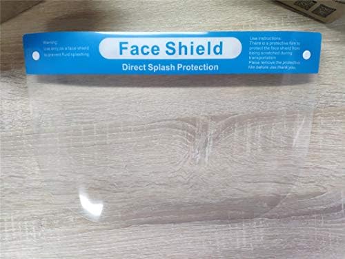 Квалитет 2 пакет Заштита на целосен штит за лице со чиста широка визир лесен транспарентен штит со прилагодлив еластичен опсег