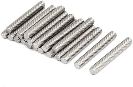 AEXIT M10 X нокти, завртки и сврзувачки елементи 70мм 304 не'рѓосувачки челик целосно навојни шипки за шипки на шипки за прицврстувачи на ореви