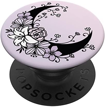 Preorder Galaxy S23+Misty Lilac Floral Crescent Moon Popsockets Swappable PopGrip
