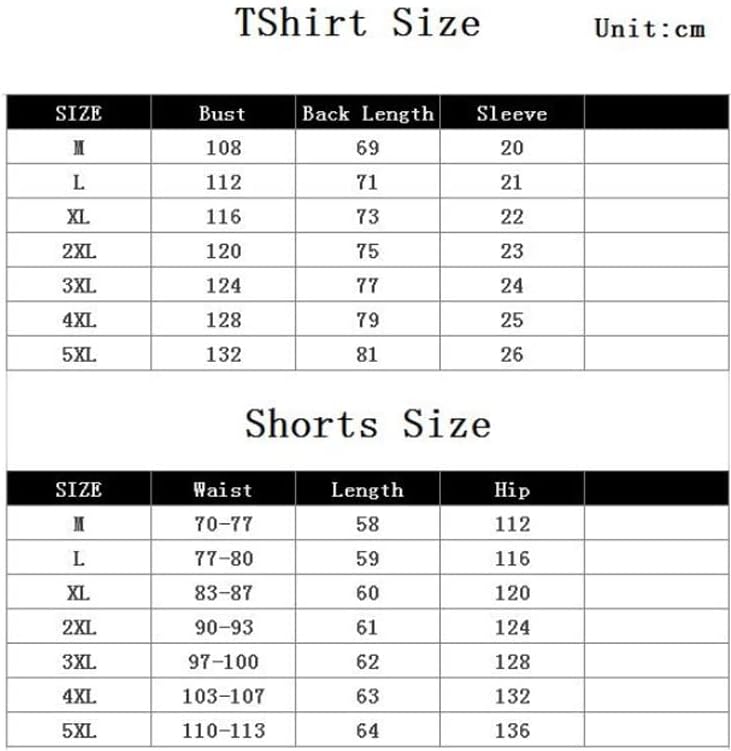 Hnkdd Plus Size 5xl-m летна ткаенина шема Обични машки комплети лабави маици и шорцеви за кратки ракави за
