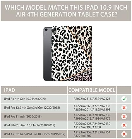 iPad 10.9 Случај за iPad Air Case 5-та/4-та генерација, iPad Air 5/4 куќиште со повеќе агол на преглед со прилагодлива мека гума за грб