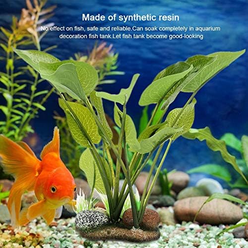 Глоглоу аквариум украси растенија, вештачки растенија дерорации смола растенија риба резервоар пејзаж пластични растенија