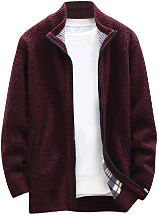 Менс џемпер есен и зимска машка мода лабава кардиган топла лаптоп џемпери џемпери со џемпери со качулка