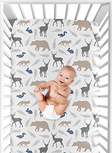 Слатки Designојо дизајни опремени креветчиња за креветчиња за шумски животни за бебиња/дете за постелнина