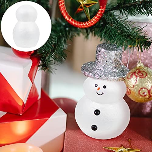 Nuobesty 9pcs xxcm аранжмани за снежен човек Божиќ цветни форми декор подароци за снабдување проекти украси семејство, правејќи смешни форми