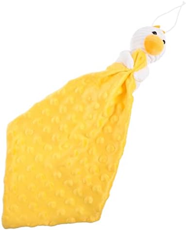 Toyandona смирувачки крпа плишани безбедносни ќебиња за бебето смирувачко ќебе за бебиња, крпа за крпа за удобност, безбедносно ќебе, кукла дете, жолто животинско ткаен