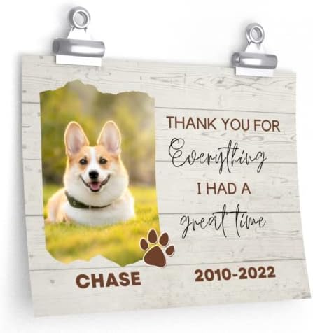 Персонализиран Постер За Сеќавање На Кучиња За Кучиња Мама Тато Благодарност Приспособена Слика За Кучиња Жалост Сочувство Платно