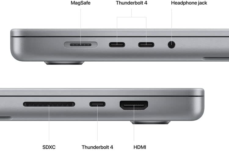 Apple 16-Во Macbook Pro: M2 Max 12-Основен ПРОЦЕСОР 30-основен ГРАФИЧКИ ПРОЦЕСОР 64GB 4TB Простор Греј-Z1740018N