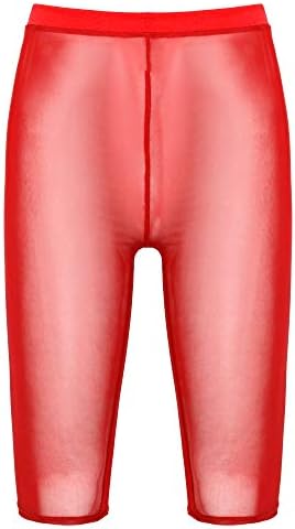 Doomiva Womenените гледаат преку шорцеви од решетки со цврста боја Еластична лента за половината, кратки панталони за фитнес за теретана