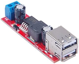 Knacro DC-DC модул за напојување на електрична енергија со двојно USB излез DC 9V 12V 24V 36V чекор-надолу до 5V 3A MAX регулатор за