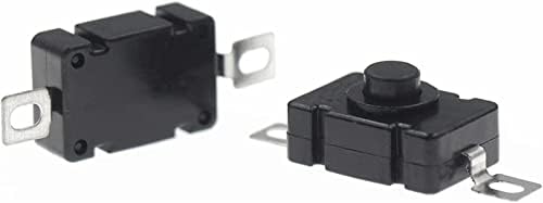 Micro Switch Xiangbinxuan 100pcs/lot 18 * 12mm Can Flashlight Switch 1.5A 250VAC самостојно заклучување на типот на копчето за копче за копче 2p-on-off