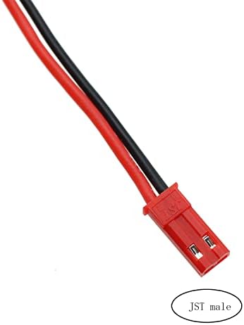 Zzhxsm 2pcs t машки до JST машки кабел за продолжување на конверторот 22awg 10cm t приклучок на адаптерот за конектор за приклучок JST за модел