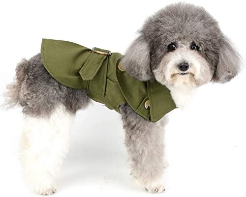 Зунеа мало кучиња ров палто зимско топло кутре јакна палто британски стил миленичиња кучиња девојче момче облека ладно временска