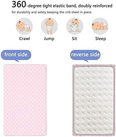 Полки точки со тематски вграден креветче за креветчиња, стандарден душек за креветчиња, ултра мек материјал-бебешки креветчиња
