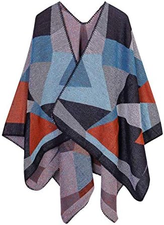 Keusn женски шалови и обвивки за зимско ќебе Кејп женски имитација на палто дама џемпер шалки за крпеница шамија на јака
