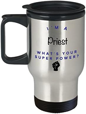 Свештеник Патување Кригла, Јас Сум Свештеник Што Е Супер Моќ? Смешни Чаши За Кафе Во Кариерата, Идеја За Подарок За Мажи Жени
