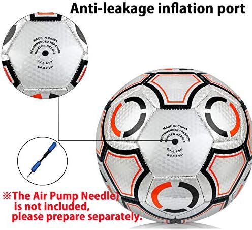 Евзом фудбалски топки Спортски топка лесна обука за слободно време 3, големина 4 големина 5 за деца млади и возрасни фудбалски