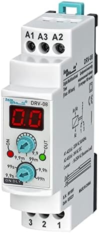 DRV-08 Дигитални Мултифункција На Одложување Време Реле(0,1 сек. - 100 Часа.）