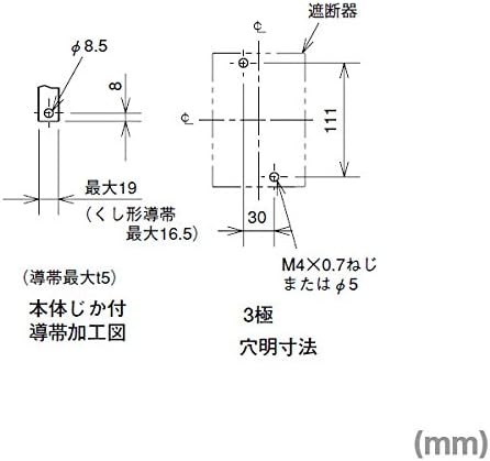Mitsubishi Electric NV125-SV 3P 50A 1.2.500MA прекинувач на колото-лигав на земја