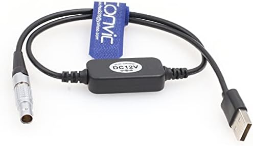 Eonvic 12V USB до 2 пински кабел за адаптер за напојување за Samll HD Teradek Bolt Pro
