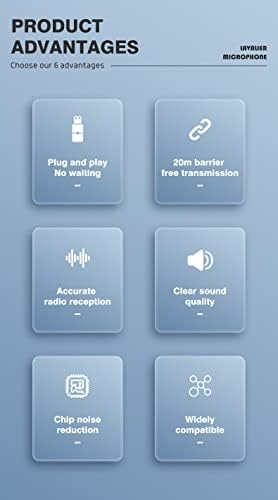 Безжичен лавалиер микрофон за iPhone и тип-C телефонски снимање на видео за видео во живо на YouTube, не е потребна апликација