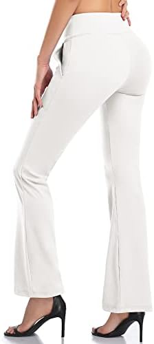 Безобразни 7 женски јога панталони со џебови со високи панталони за истегнување на половината