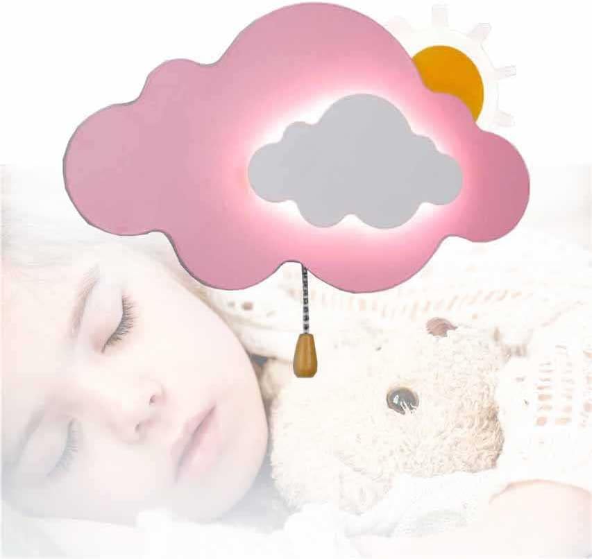 7W Cartoon Cloud Cloudидна ламба, Трихроматско затемнување LED LED Cloud Slight For For Didds за деца, возрасни, расадник за бебиња,