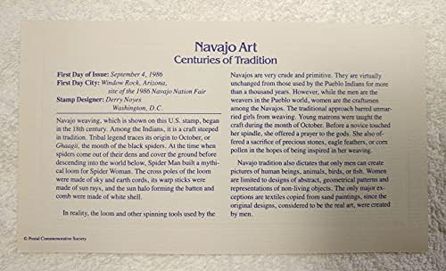 Навахо уметност - векови на традиција - 22КТ златен реплика печат/корица од првиот ден плус информативна картичка - Поштенски