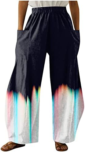 Женска јога облека Обични џебови на еластични половини цврсти панталони лабави долги панталони панталони карго џогер