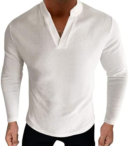 Jeke-DG Божиќни плетени џемпери Фленел кошули со долги ракави Варсити топол пуловер V вратите на вратот Обично копче надолу во биволска