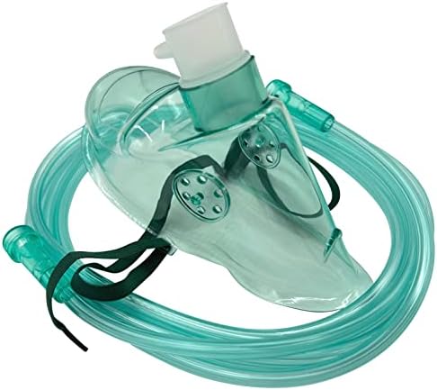 5pk маска за кислород за возрасни w/вртливата adpater & 6,8ft отпорна на цевка