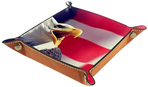 Муум Канцелариски Послужавници За Биро, Американски Ќелав Орел Знаме НА САД, Кожен Фиока За Камериер Кутии За Гребење Мала Лента За Домашна