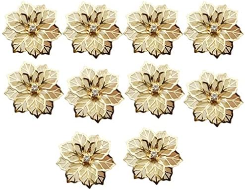 ygqzm 60 парчиња цвеќиња од салфетки прстени метални златни салфетки за салфетка за салфетка