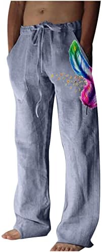 Saxigol 2023 постелнина за постелнини со џемпери со преголеми смешни панталони за печатење летни обични лабави панталони за влечење