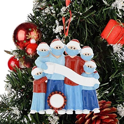 Лекај 2020 Божиќни украси Карантин Божиќна забава Декорација подарок производ Персонализирано семејство