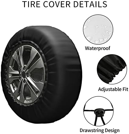 Обвивка на резервни гуми водоотпорна прашина Универзална резерва во тркала за резервни тркала што одговара за epип ， приколка ， RV