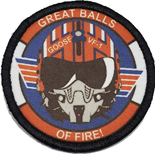 „Одлични топки на оган“, лепенка за морал на шлемот од гуска. Совршено за вашата тактичка воена армија опрема, ранец, капа за