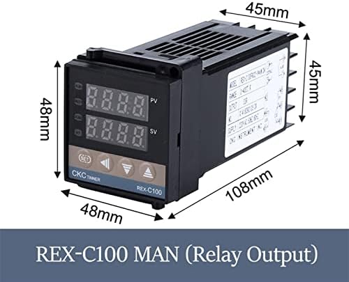 Hygr PID RKC дигитален интелигентен индустриски контролер на температурата 220V реле REX-C100-C400-C700-C900 Термостат SSR Реле