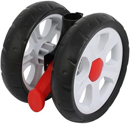IiVverr 155мм дијаметар пластична шетач на сопирачката на задниот тркала за задниот тркала за 25мм цевка (Родило де Поле де Руеда Трасера ​​де