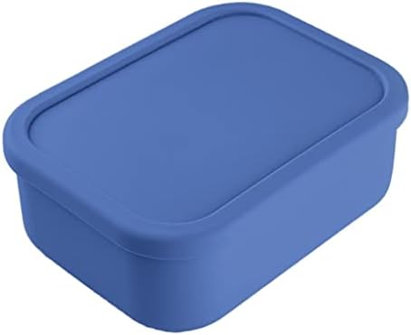 CXDTBH силиконски бенто кутија Трајни контејнери за ручек со 3 оддели што може да се складираат за складирање на храна со капаци за закуски за ручек овошје овошје