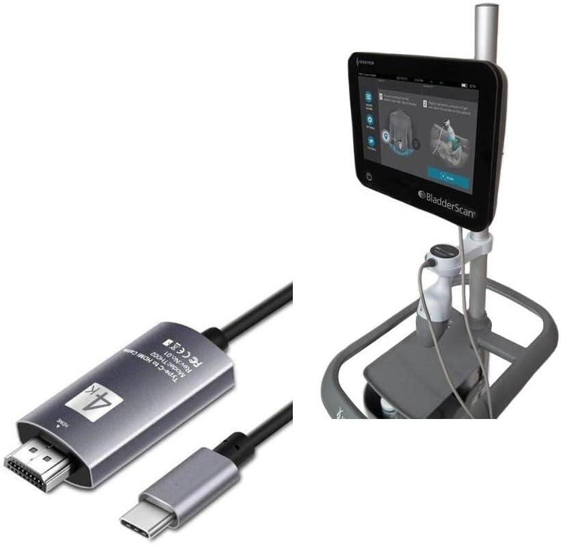Кабел Boxwave Компатибилен со Veraton Bladderscan I10 - Кабел SmartDisplay - USB Type -C до HDMI, USB C/HDMI кабел за вератон модерниот