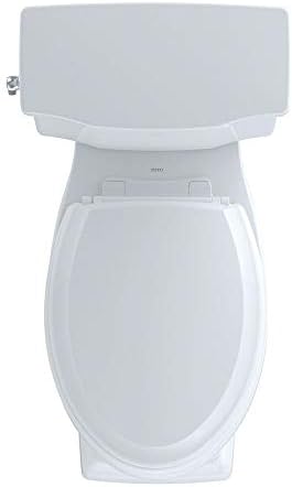 TOTO CST404CEFG01 ПЕРАНЕНАН II Дво-парче издолжена 1,28 gpf Универзална висина тоалет со cefiontect, памук