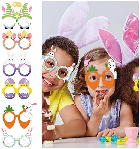 Забава ја фаворизира велигденската забава за новини за новини, без очила Детска забава се облекува симпатична зајаче пилеја велигденска јајце