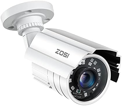 Зоси 2MP HD 1920TVL Отворено затворен безбедносен фотоапарат 1080P, 24 парчиња LED диоди, 80ft IR Night Vision, водоотпорен надзор