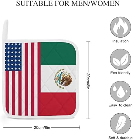Мексикански држачи за тенџере со мексикански знами
