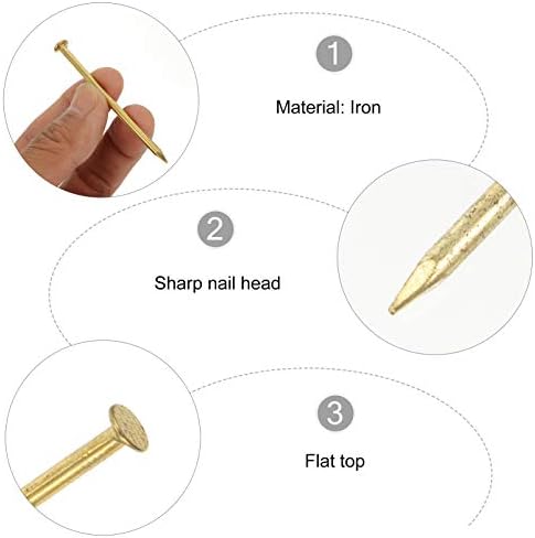 Doitool Декларирани додатоци 2 комплети на ноктите на главата на ноктите за фиксирање на ноктите за врамување на ноктите мебел рабници на