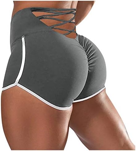 Womenенски компресија за компресија лизгање на јога -шорцеви за тренингот хеланки каприци шорцеви панталони преклопени над јога панталони